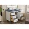 James Martin Vanities Palisades 48in Single Vanity, Bright White w/ 3 CM Charcoal Soapstone Quartz Top 527-V48-BW-3CSP - alternate 2